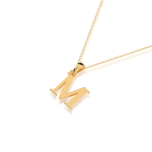 M - Alphabet Pendant