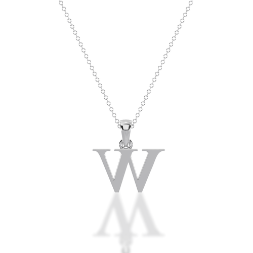 W - Alphabet Pendant