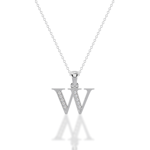 W - Alphabet Pendant
