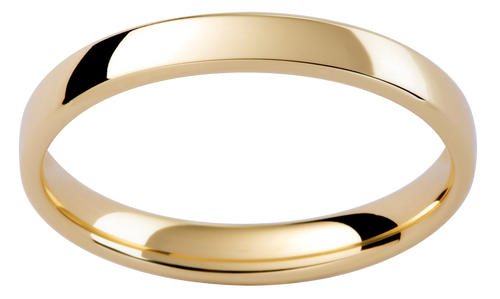 Ladies Yellow Gold 18ct Wedding Band