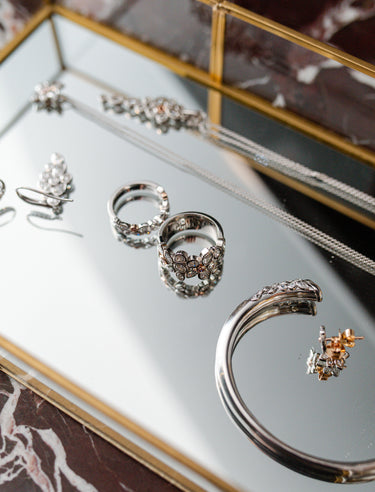 Rings, Cuffs and Earrings that are part of the Genesis by Nadia Collection