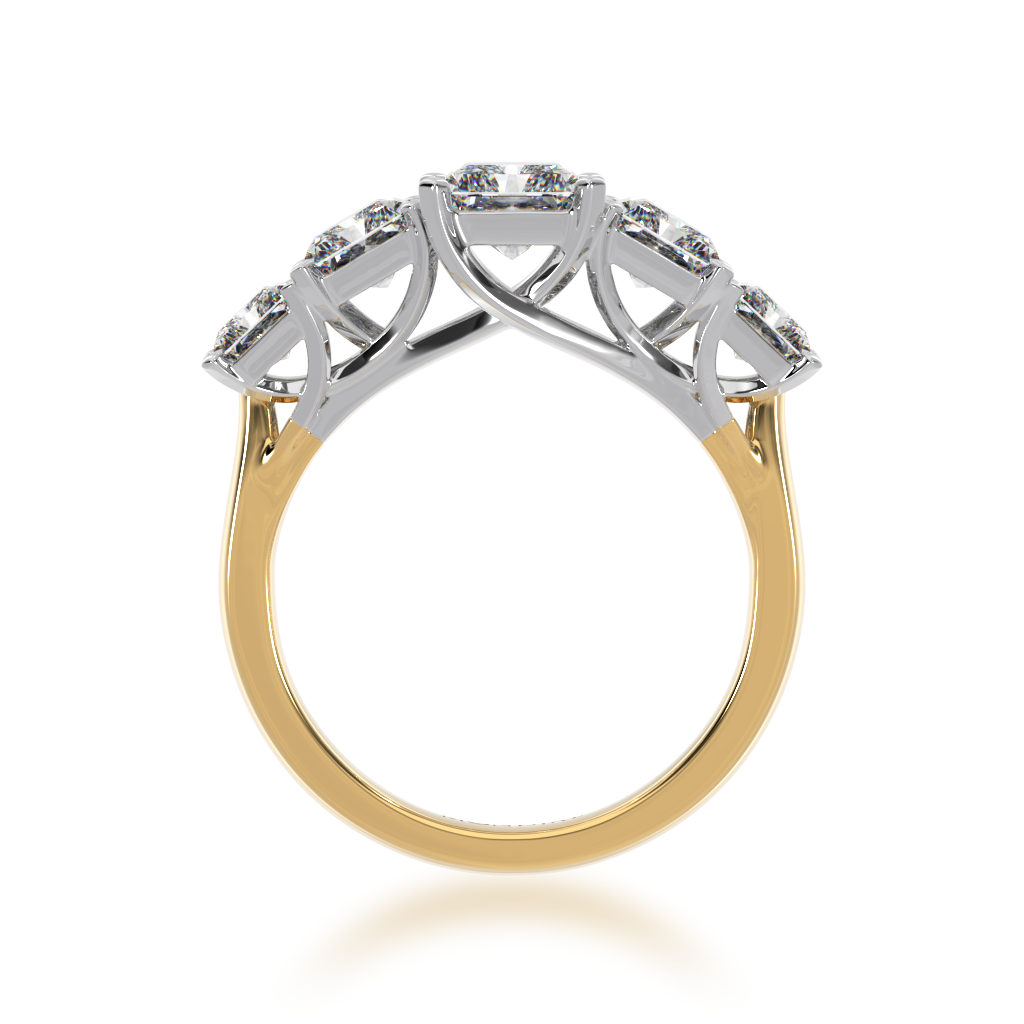 5 diamond best sale ring yellow gold