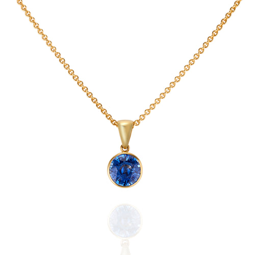 Blue Ceylon Sapphire Pendant