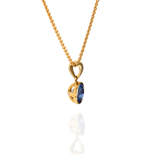 Blue Ceylon Sapphire Pendant