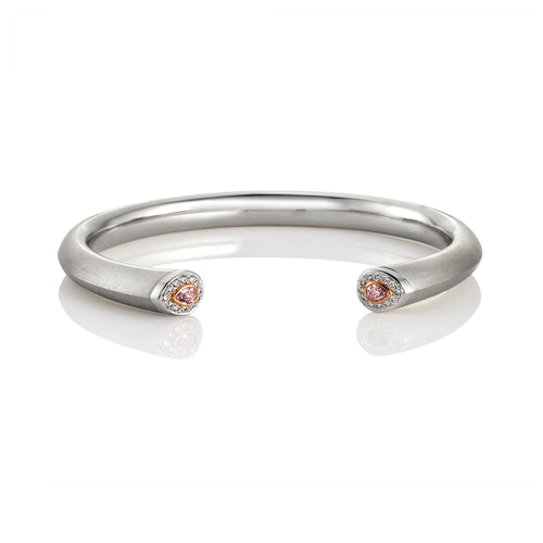 Argyle Pink Diamond And White Diamond Cuff Bracelet