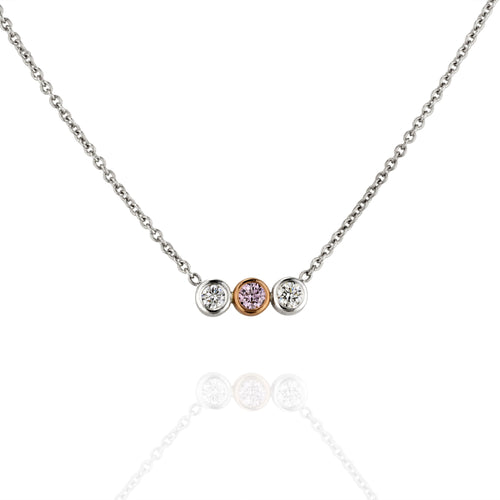 Argyle Pink and White Diamond Pendant
