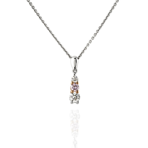 Argyle Pink and White Diamond Pendant