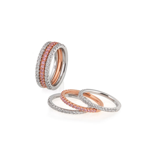 Argyle Pink and white diamond ring