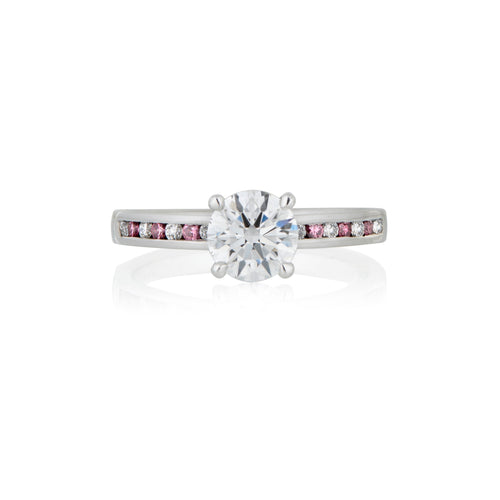 Argyle Pink and white diamond engagement ring