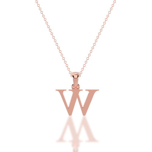 W - Alphabet Pendant