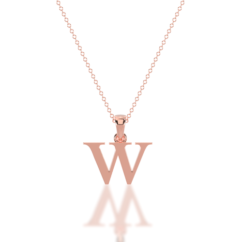 W - Alphabet Pendant
