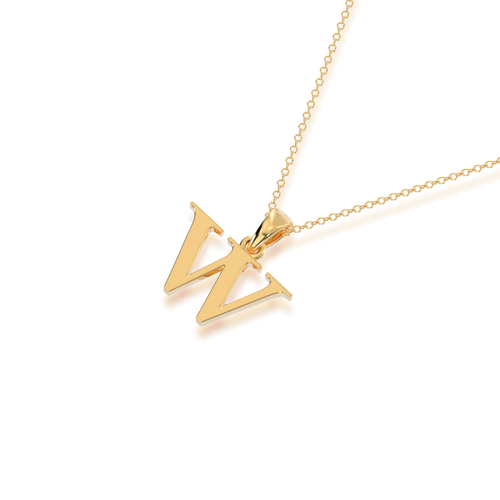 W - Alphabet Pendant