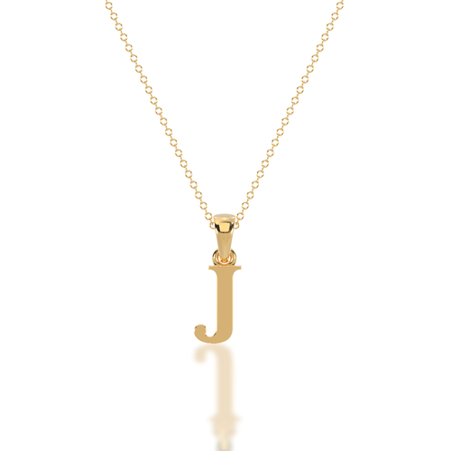 J - Alphabet Pendant