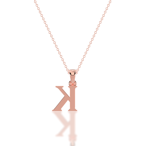K - Alphabet Pendant