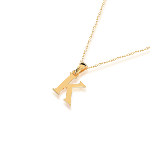 K - Alphabet Pendant