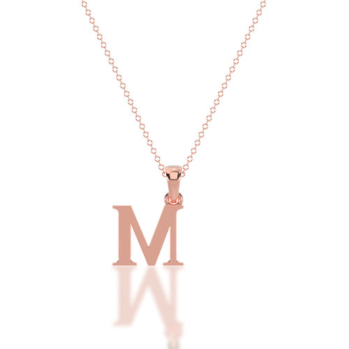 M - Alphabet Pendant