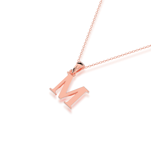 M - Alphabet Pendant