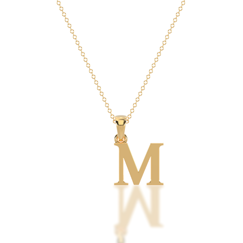 M - Alphabet Pendant