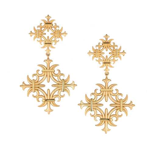 Rococo design drop Earrings