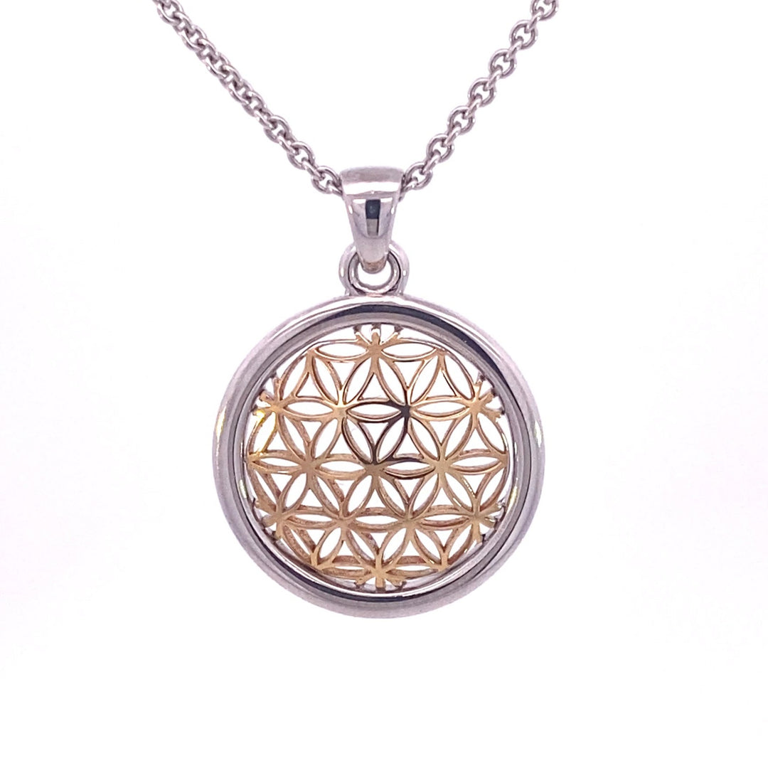 'Mandala' design small flower of life collection pendant