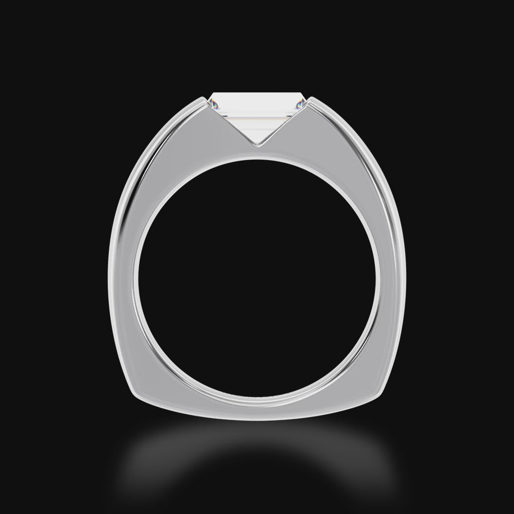 Embrace ring set with baguette cut white diamond in white gold ed video