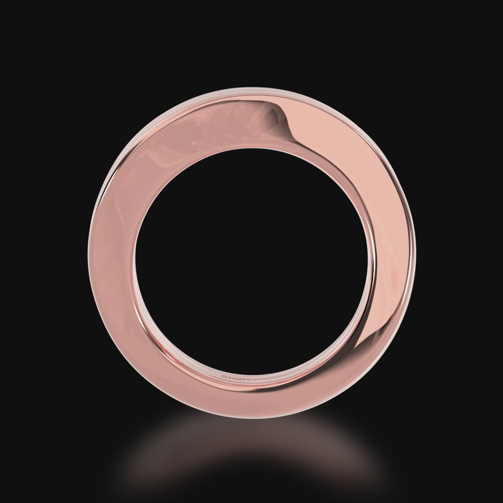 Multi flame design round brilliant cut champagne and diamond ring in rose gold 3d video