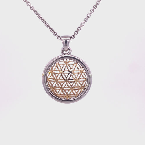 'Mandala' design small flower of life collection pendant