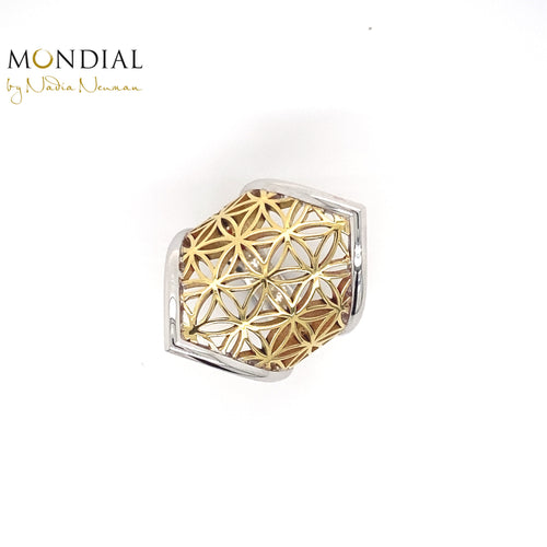 Flower of Life Long Ring. Mandala Collection