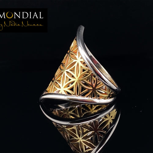 Flower of Life Long Ring. Mandala Collection