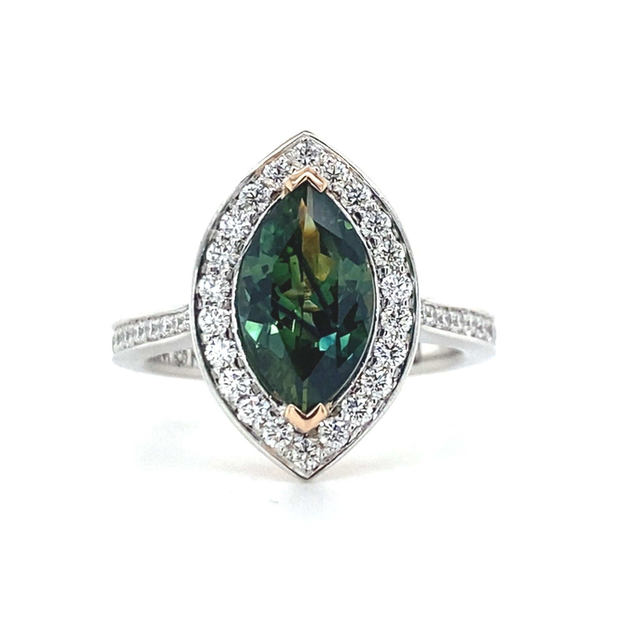 Green gem sales engagement rings