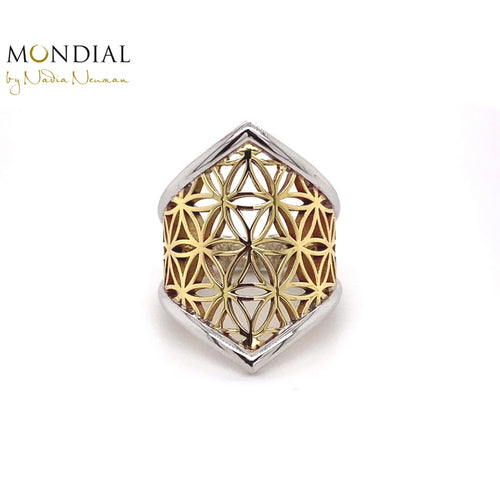 Flower of Life Long Ring. Mandala Collection