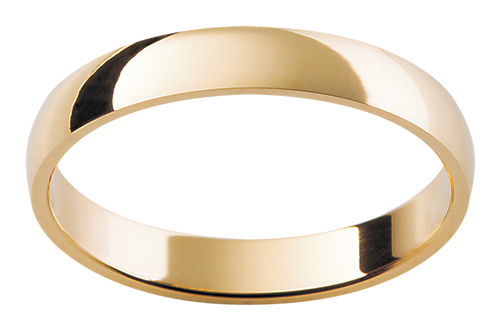 Ladies Yellow Gold 18ct Wedding Band