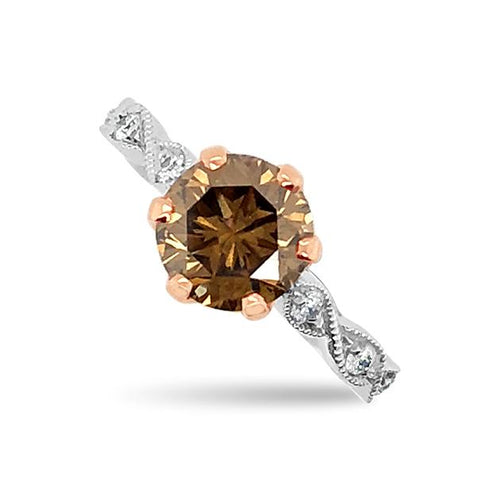 Garland Design Argyle Cognac Diamond Ring