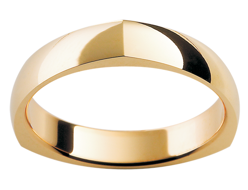 mens barrel shaped wedding bandMens 18ct yellow gold wedding ring